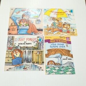 Golden Book Mercer Mayer Little Critters Paperback Book Set of 4 Books - Used